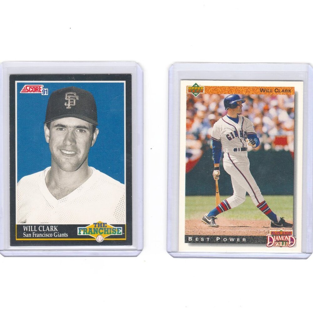 Will Clark 1991-1992 Upper Deck San Francisco Giants Baseball Hall Of Fame Nice!